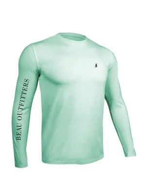 Beau Outfitters Perf LS Crew T-Shirt Htht Mint Green