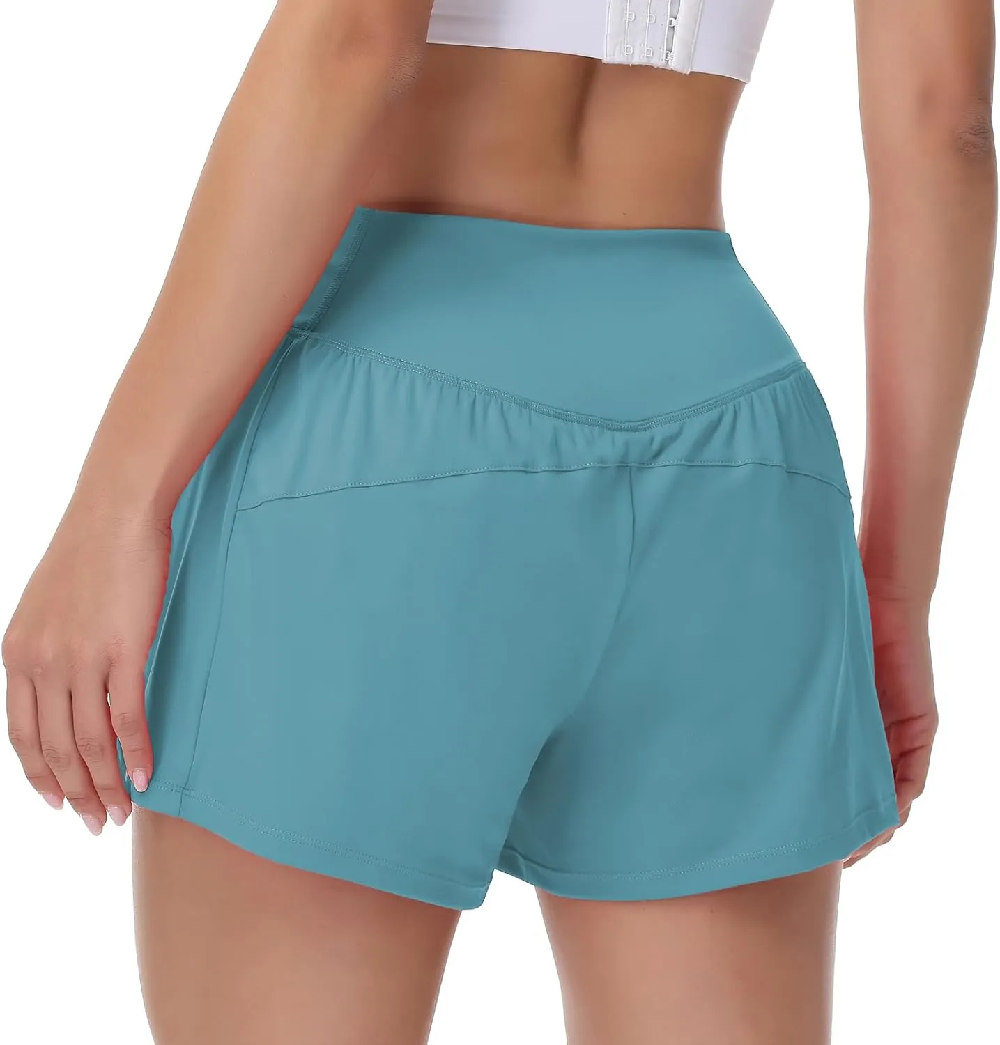 Blaosn Flowy Athletic Shorts for Women Workout Running Gym Yoga Sweat Short Pants with Pockets Cute Clothes Summer Outfits