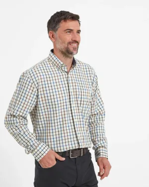 Brancaster Classic Shirt - Brown/Navy Check