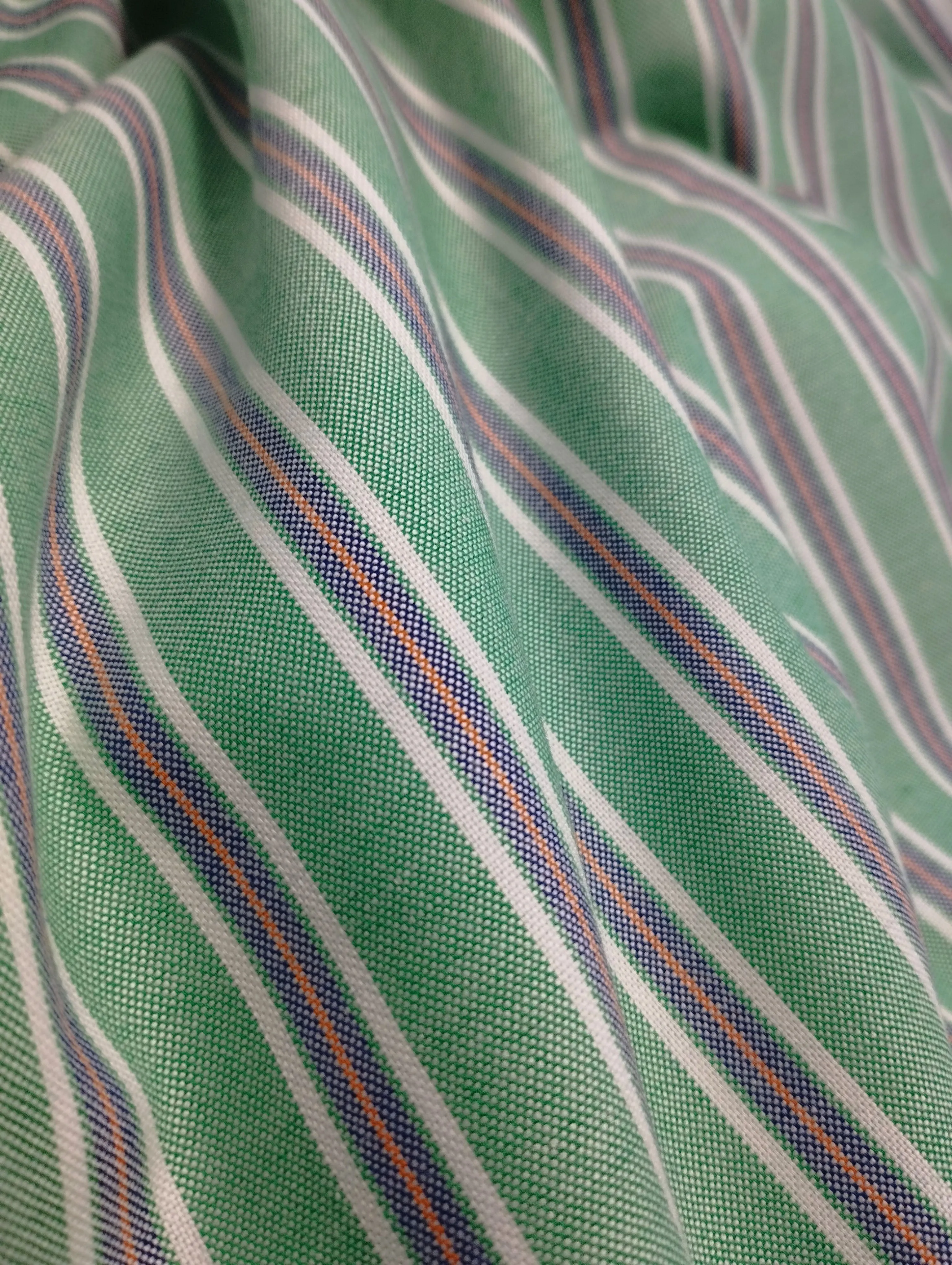 CLASSIC EMERALD OXFORD STRIPE SHIRT