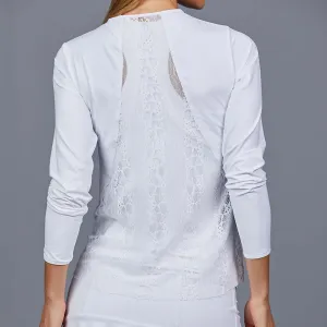 Classic White Luna Long-Sleeve Top
