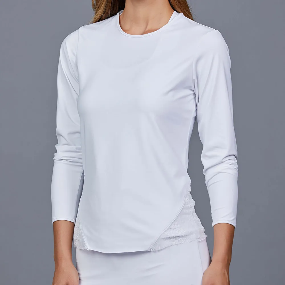 Classic White Luna Long-Sleeve Top