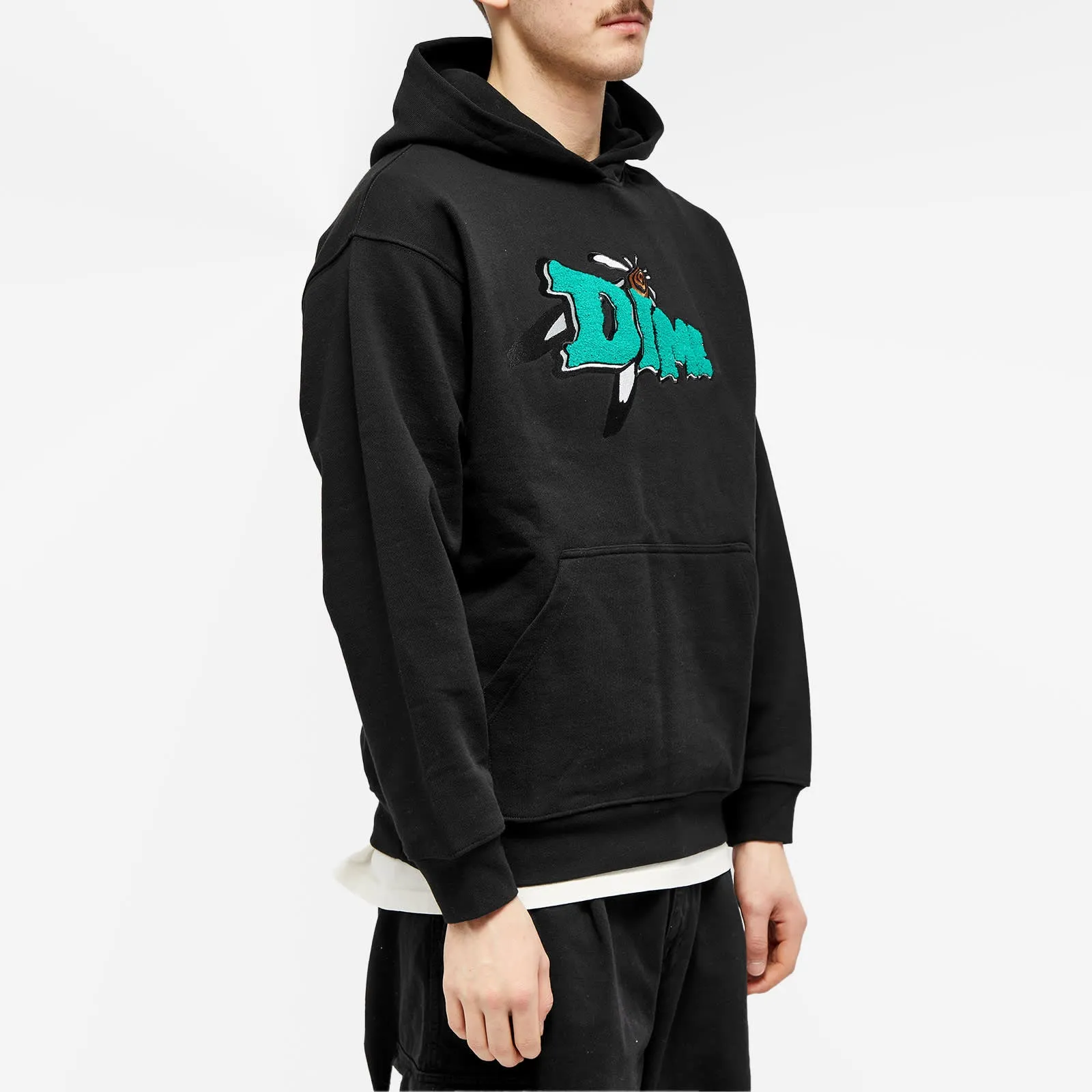 Dime Encino Chenille Hoodie, black