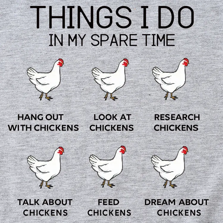 Fashion Things I Do In My Spare Casual Short Sleeve T-Shirt