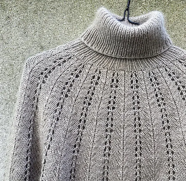 Fern Sweater pattern in French and English - Knitting for Olive