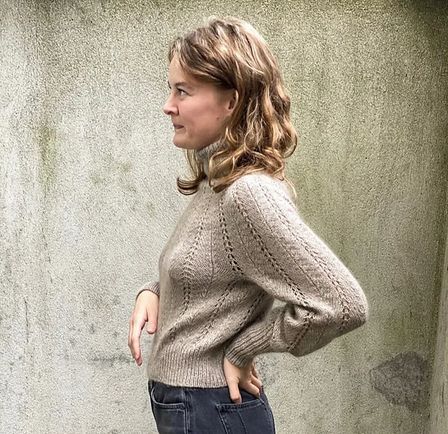 Fern Sweater pattern in French and English - Knitting for Olive