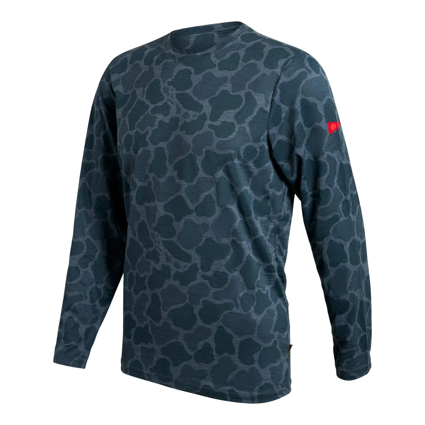 FLORENCE MARINE AIRTEX LONGSLEEVE SHIRT - HEATHER SEA BLUE