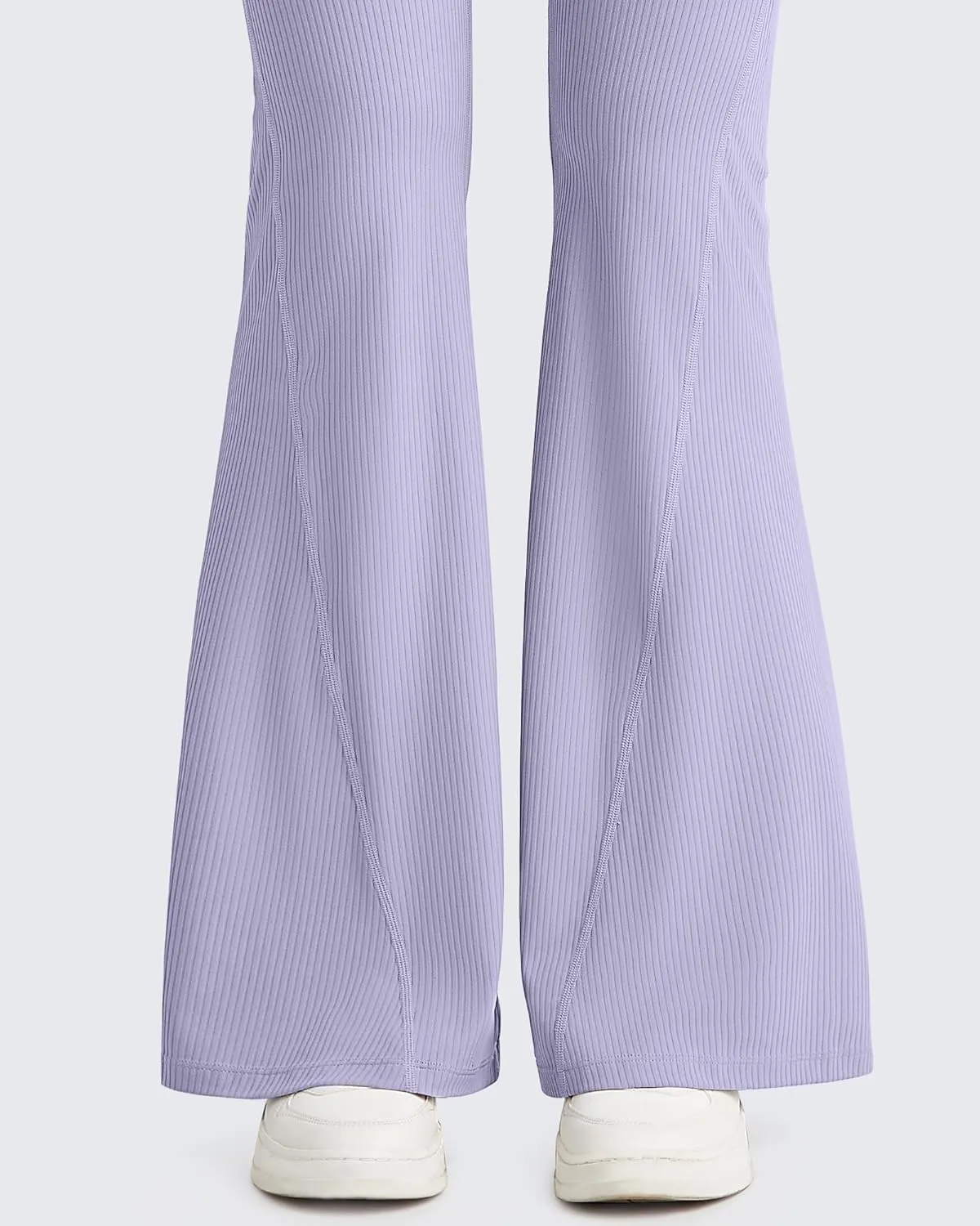 G4Free Ribbed Flare Yoga Pants for Women High Waisted Bell Bottom Leggings Tummy Control Petite/Regular/Tall