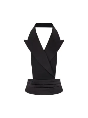 Gabardine Satin Vest