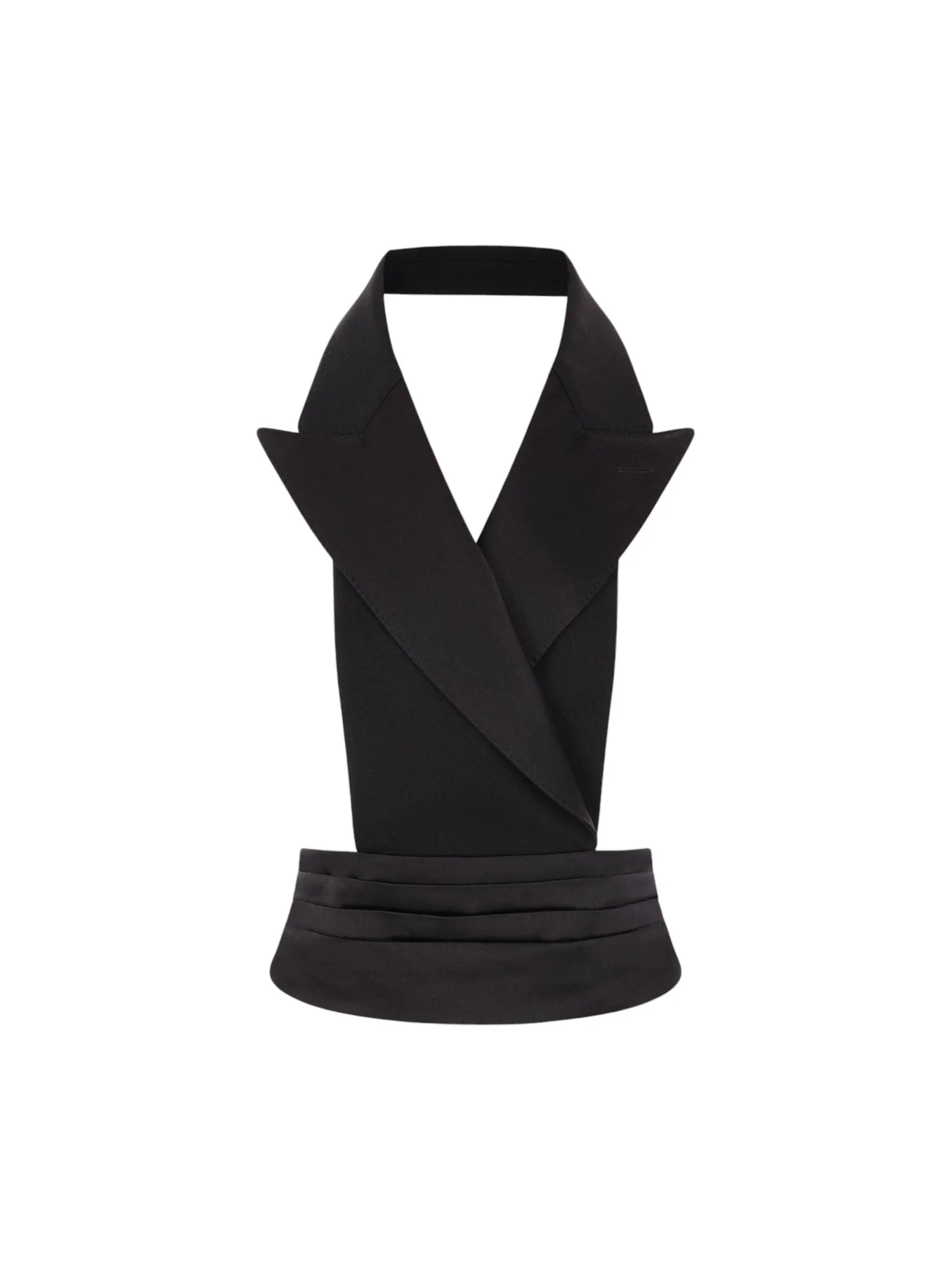 Gabardine Satin Vest