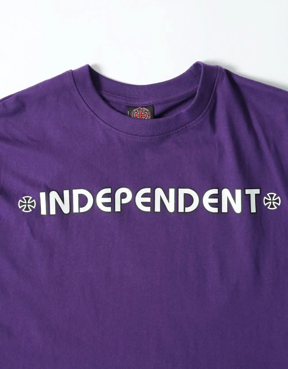 Independent Bar Cross T-Shirt - Deep Purple