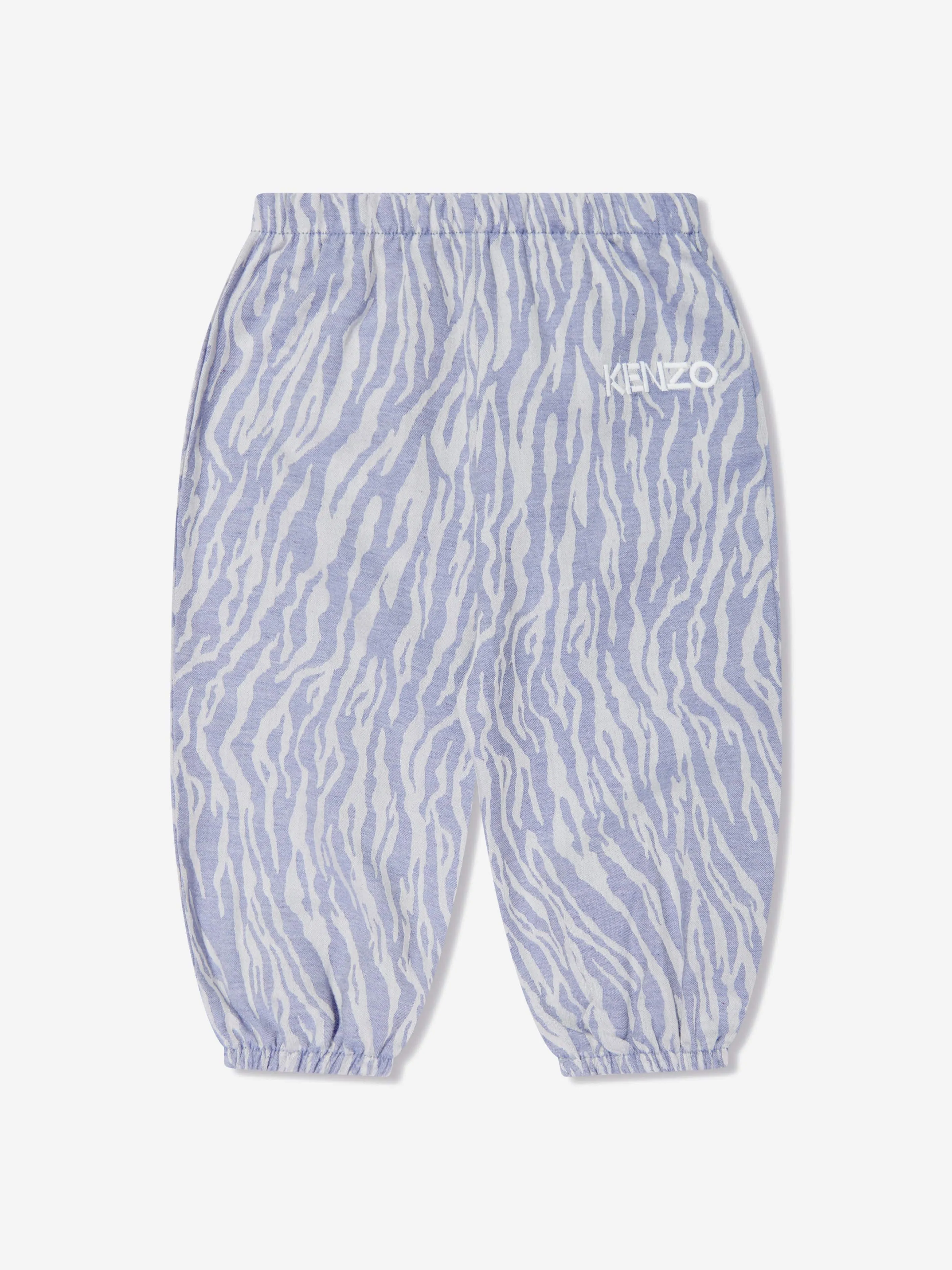 KENZO Baby Boys Organic Cotton T-Shirt And Pants Set in Blue