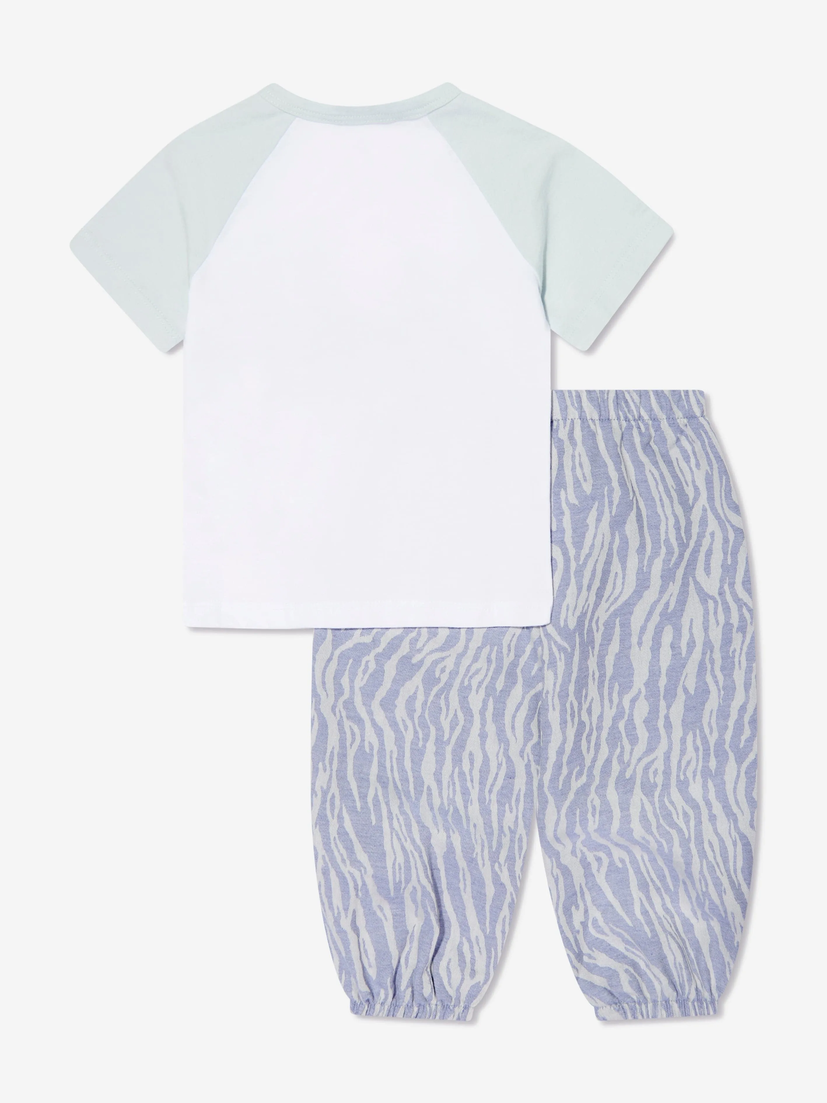 KENZO Baby Boys Organic Cotton T-Shirt And Pants Set in Blue