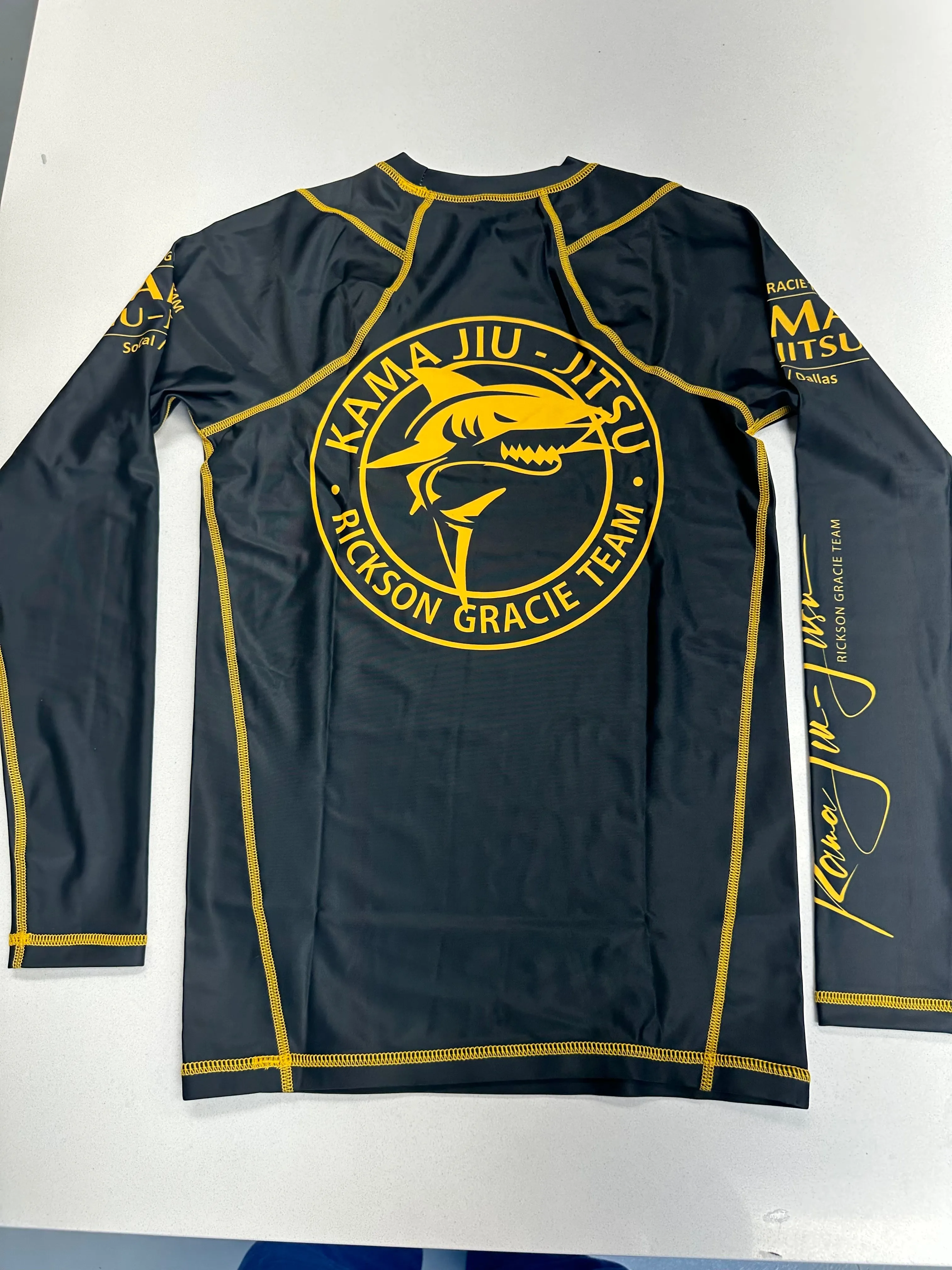 KJJ “Classic” Rash Guard Black Long Sleeve
