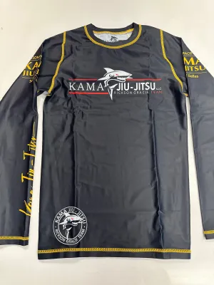 KJJ “Classic” Rash Guard Black Long Sleeve