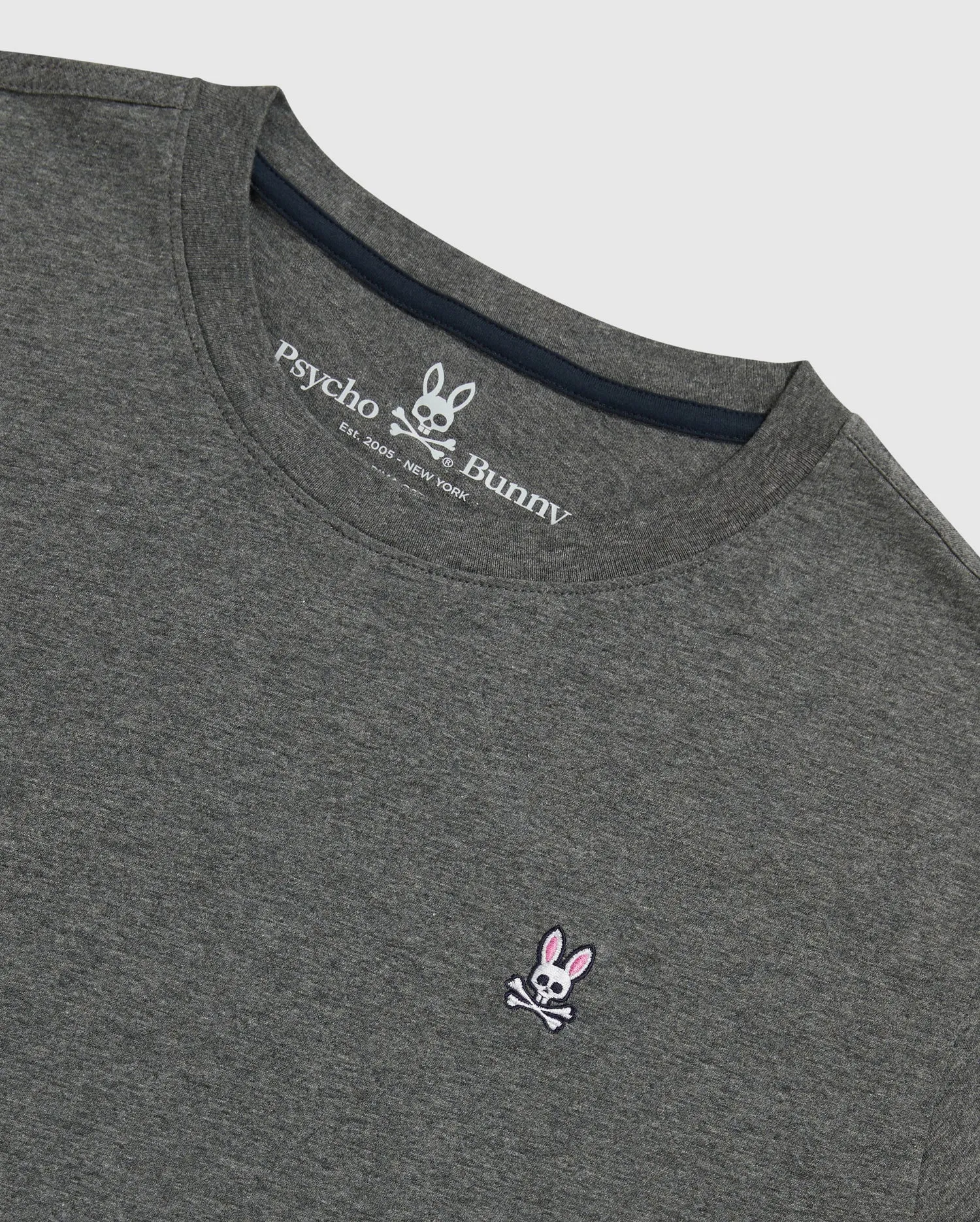 MENS CLASSIC GREY CREW NECK TEE - B6U014CRPC