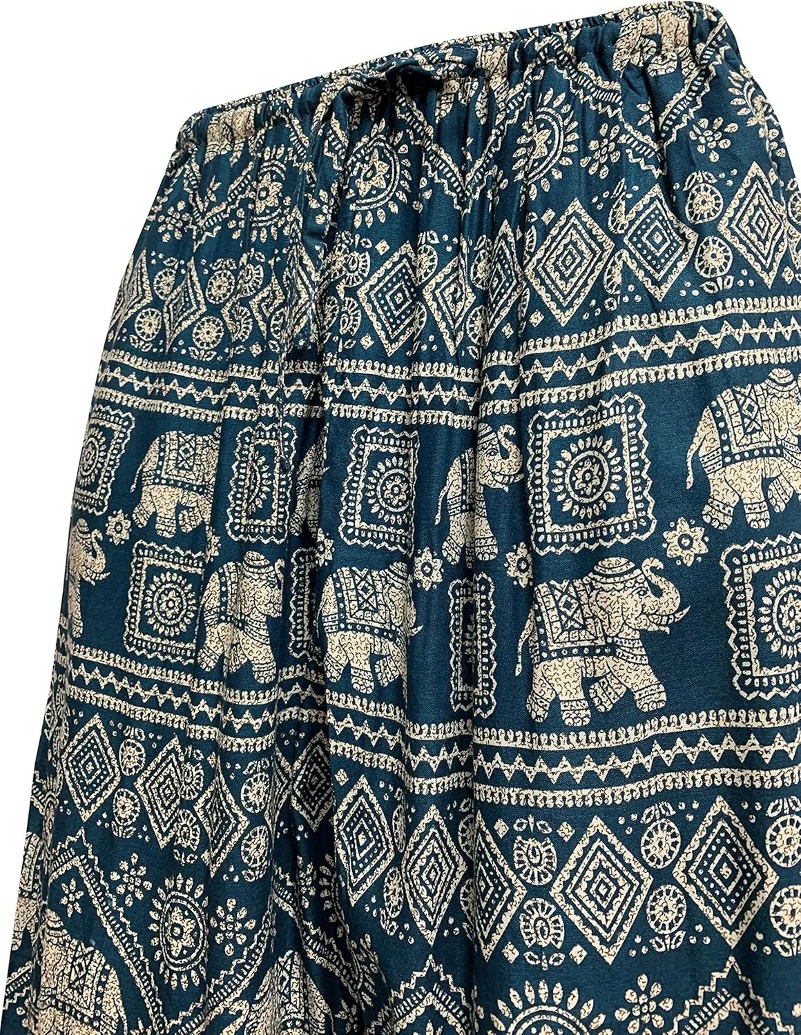Mens Ethnic Print Boho Casual Yoga Lounge Harem Pants w/Pockets