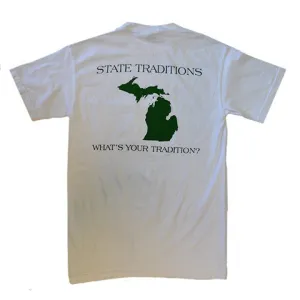 Michigan East Lansing Gameday T-Shirt White