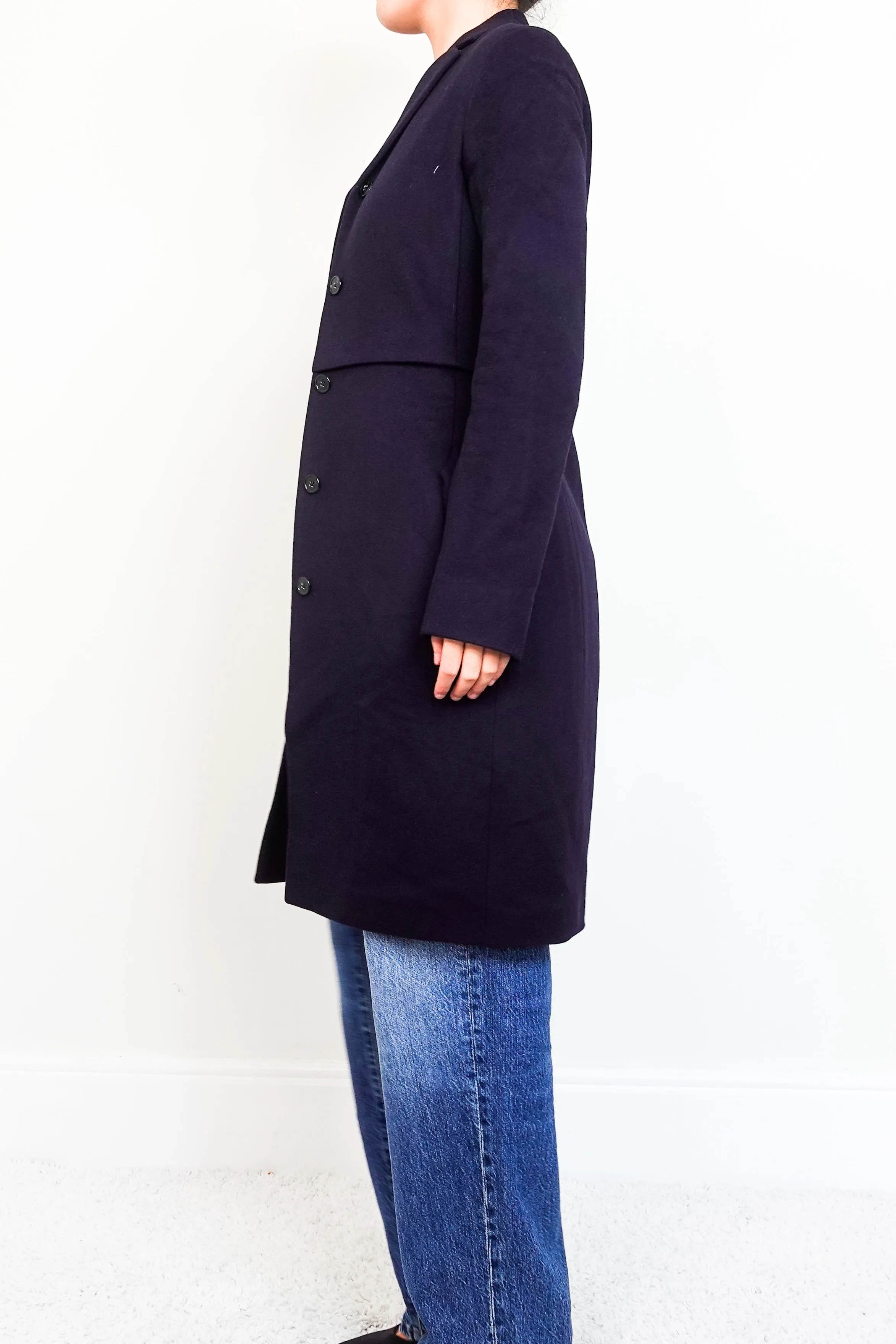 navy Midi coat RRP £3410