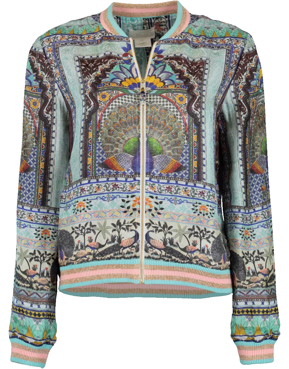 Printed Bomber Jacket