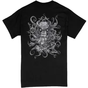 Rietveld Mens Kraken Time Classic T-Shirt - Black