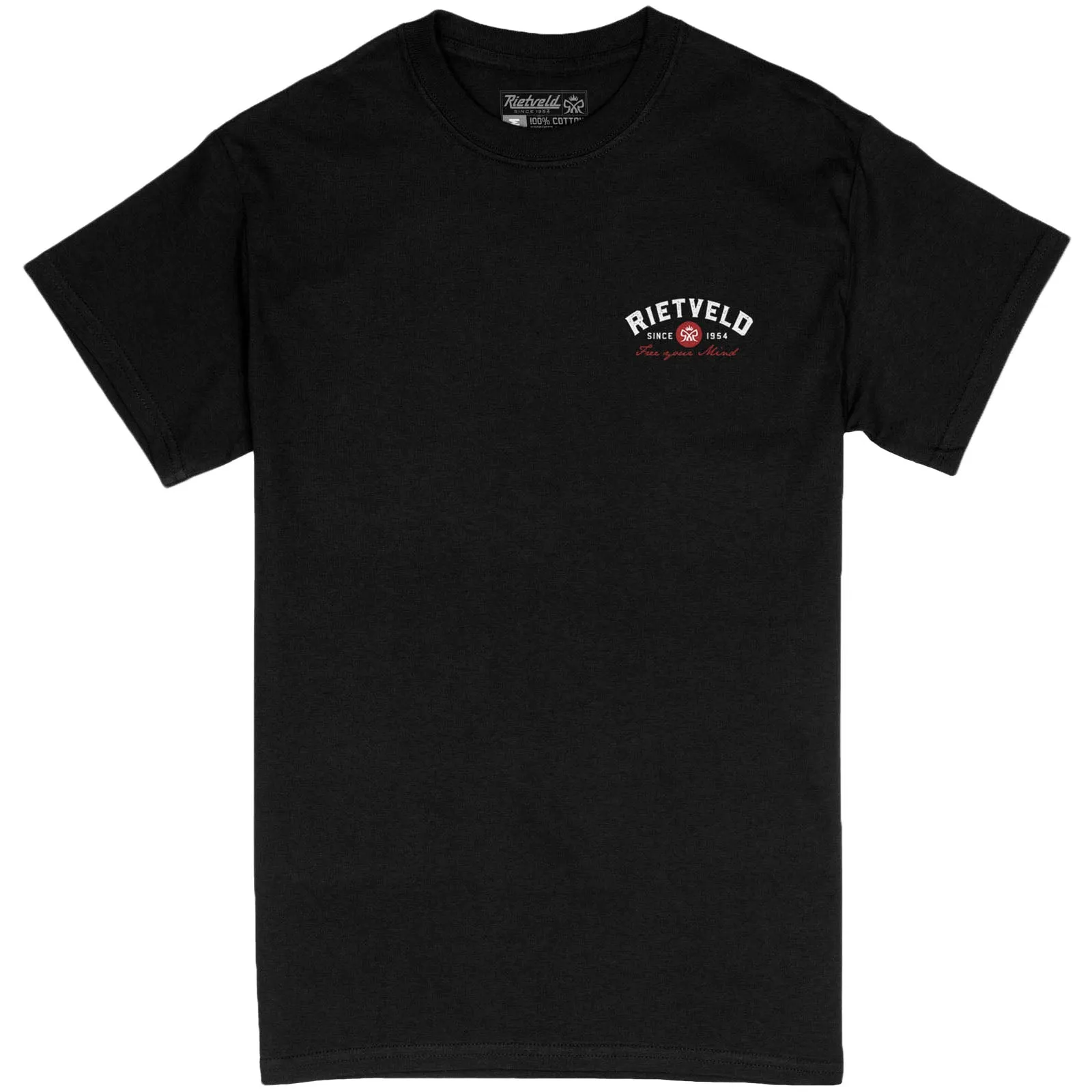 Rietveld Mens Kraken Time Classic T-Shirt - Black