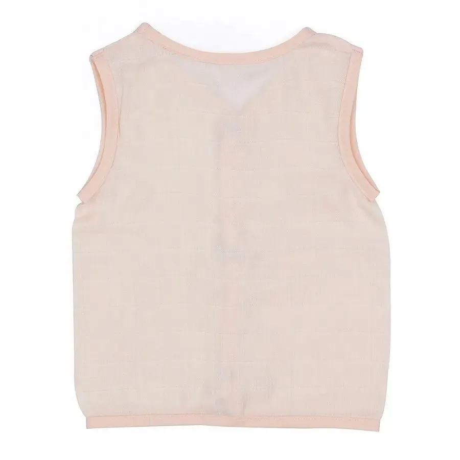 Showering Love Unisex Muslin Open Vest