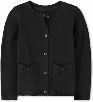 The Children's Place Baby Girls' and Toddler Bow Pocket Cardigan