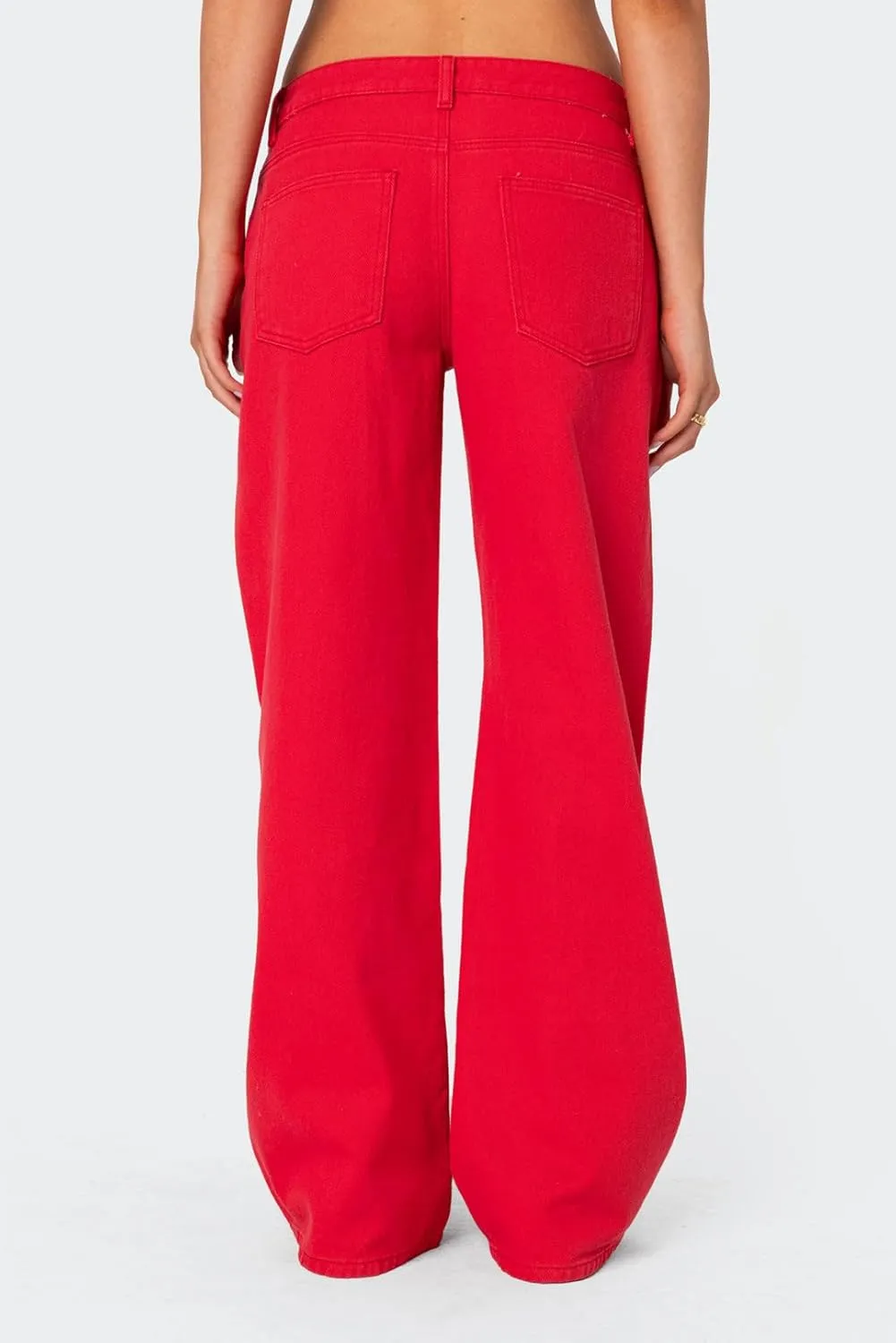 Women Y2k Straight Leg Jeans Pants High Waist Pockets Loose Fit Denim Trousers Streetwear