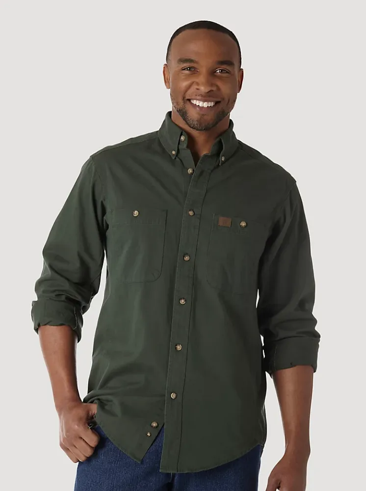 Wrangler Mens Riggs Cotton Twill Work Shirt Style 3W501FG