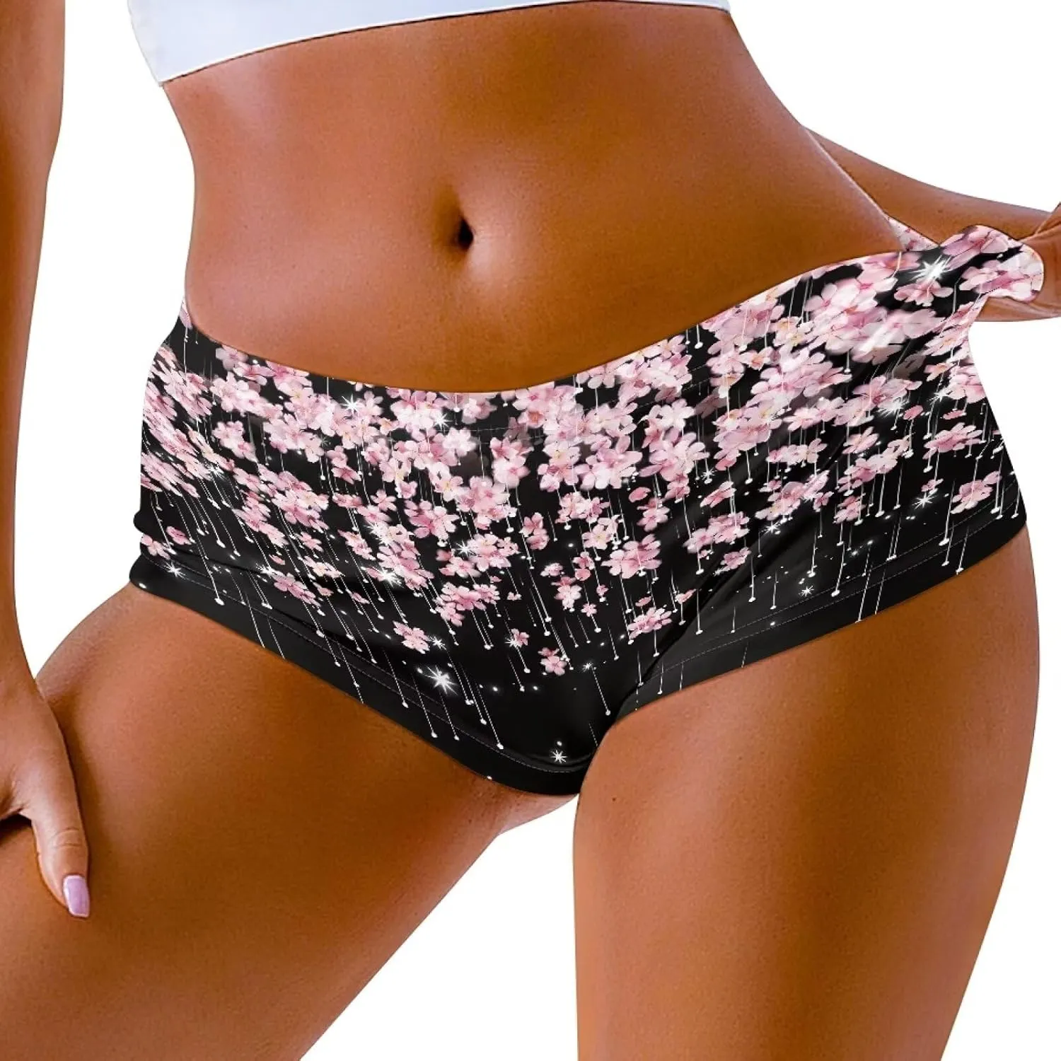 YEXIATODO High Waisted Hot Pants Sexy Shorts for Women Skiny-Friendly