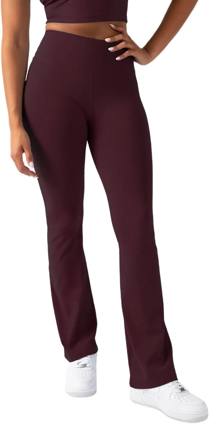 YITTY Active Women's UltraLuxe Kick Flare High Waist Legging, Athleisure, 4-Way-Stretch